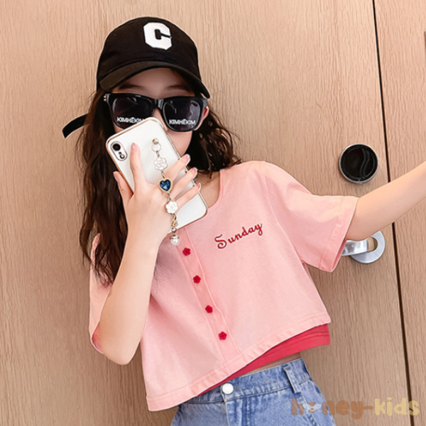 ピンク/Tシャツ/単品