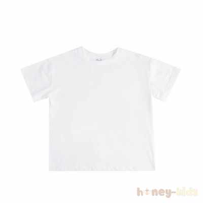 ホワイト/半袖/Tシャツ/単品