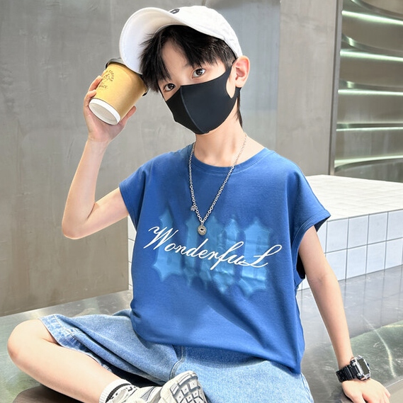 ブルー/Tシャツ/単品